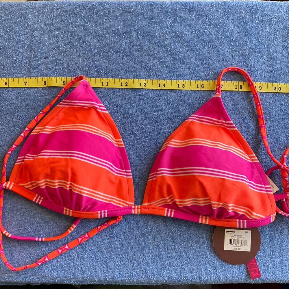 Swimsuit Bathing Suit Top Size L NWT